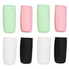 8pcs Travel Leak Proofing Elastic Sleeve Bottle Covers Soft Silicone