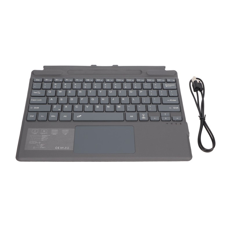 Notebook Bluetooth Wireless Keyboard Ultra Slim Portable with Touchpad Colorful