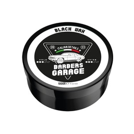 Barbers Garage Black Hair Wax Against Grey Hair (100g) - Italian Details - Instant Effect, Vegetable Charcoal Extracts Provide Intense Coverage, Full or Partial