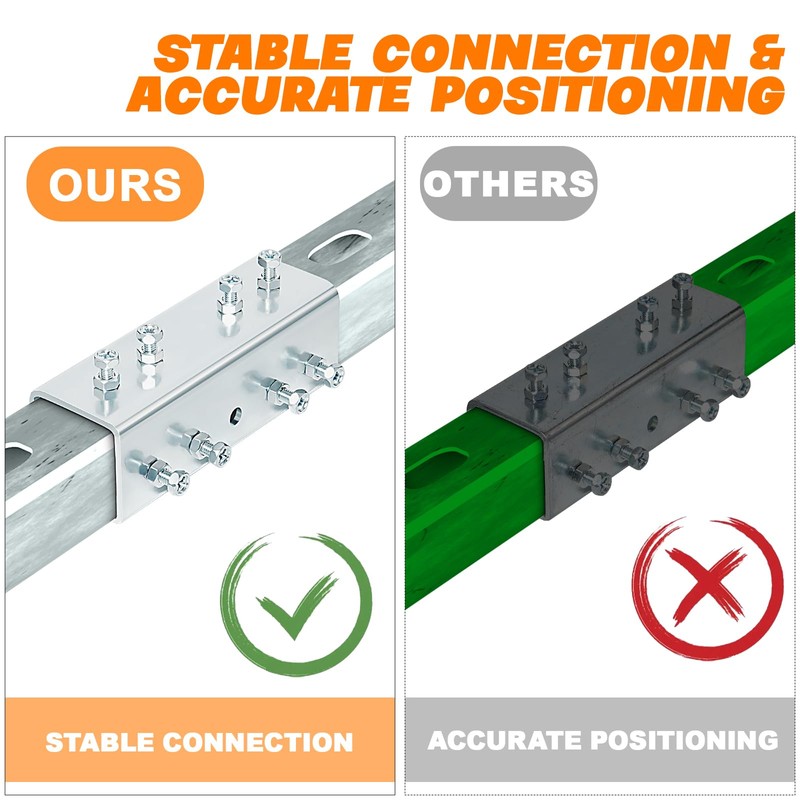 U Shaped Strut Channel Connector Extend Bracket Versatile Splice Extender