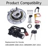 waltyotur Ignition Switch Fuel Gas Cap Seat Lock Key Replacement