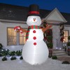 Gemmy Animated Christmas Airblown Inflatable Swiveling Snowman, 10 ft Tall