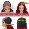 Wear and Go Glueless Wigs Human Hair Pre Plucked Pre