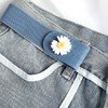 XnxnzhHo No Buckle Elastic Belt with Daisy Design, Women's Invisible
