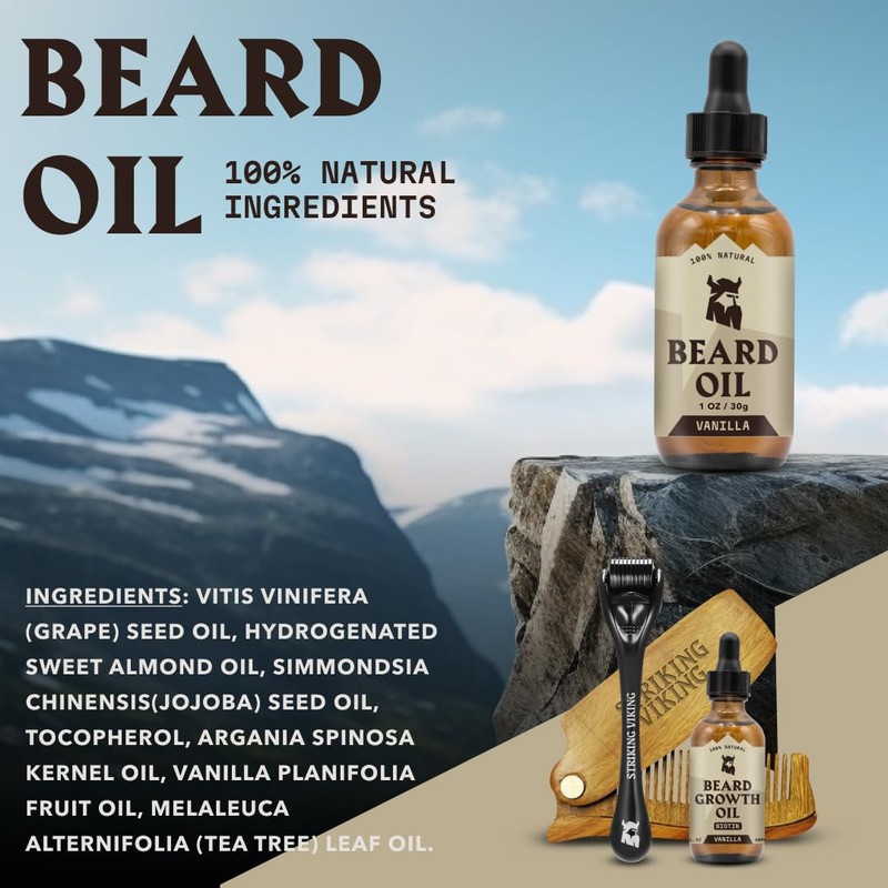 Striking Viking Beard Oil & Balm for Men - 2