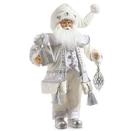 RAZ Imports Winter Frost Santa, 18 inches