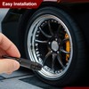 PATIKIL 4 Pcs 60mm Spiked Shape Tire Valve Stem Caps