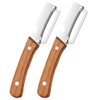Vegetable Peeler 2-in-1 with Wooden Handle & Bottle Opener –