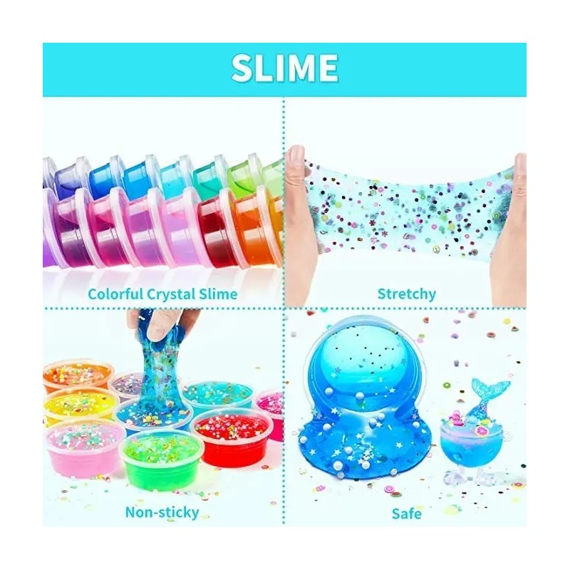 Kit De Fabricación De Slime De 108 Pz Para Niñas