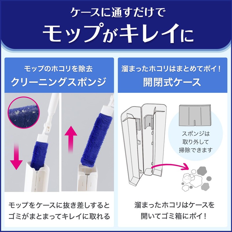 LEC Gekiotchi-kun High-Density Brush Treloop (Expandable Type) Reusable Dust Removal/Insert