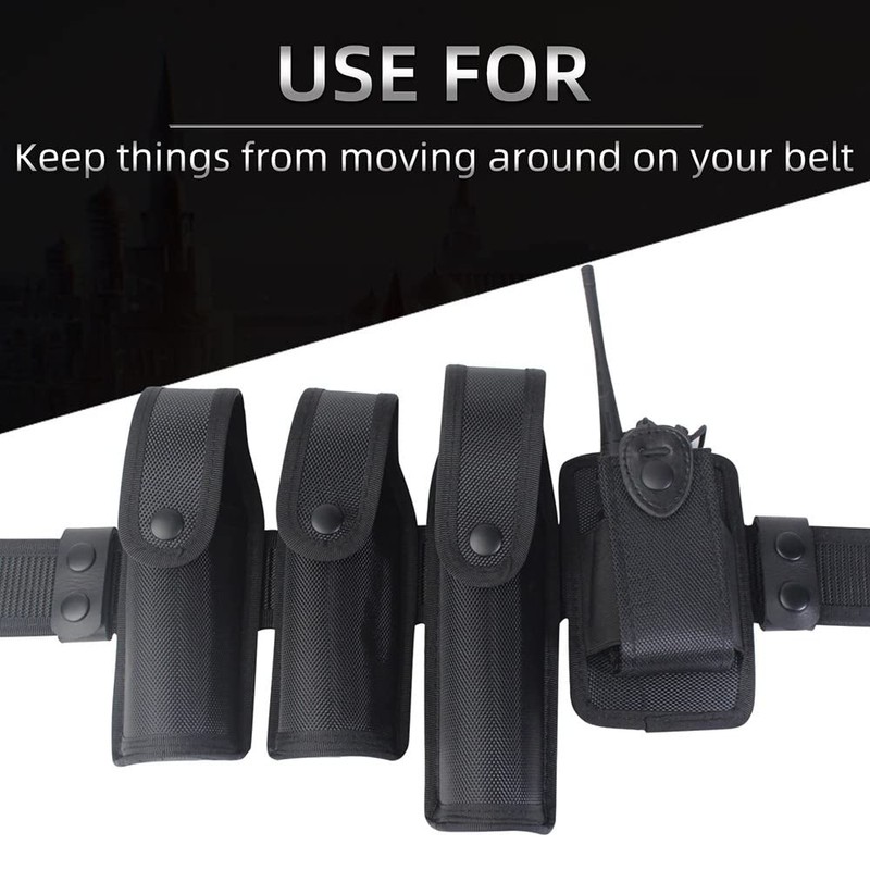 DONGKER Leather Belt Keeper, 1/2/4 Piece Security Belt Holder, Tactical