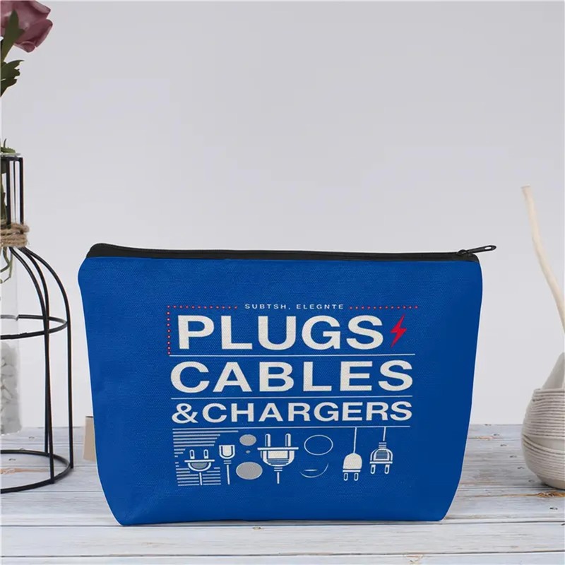 Plugs, Cables & Chargers Bag - Durable, Portable and Stylish