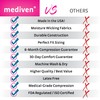 Mediven Plus Knee 20-30mmHg - Black(6wide-reg-ot-silic) by Mediven
