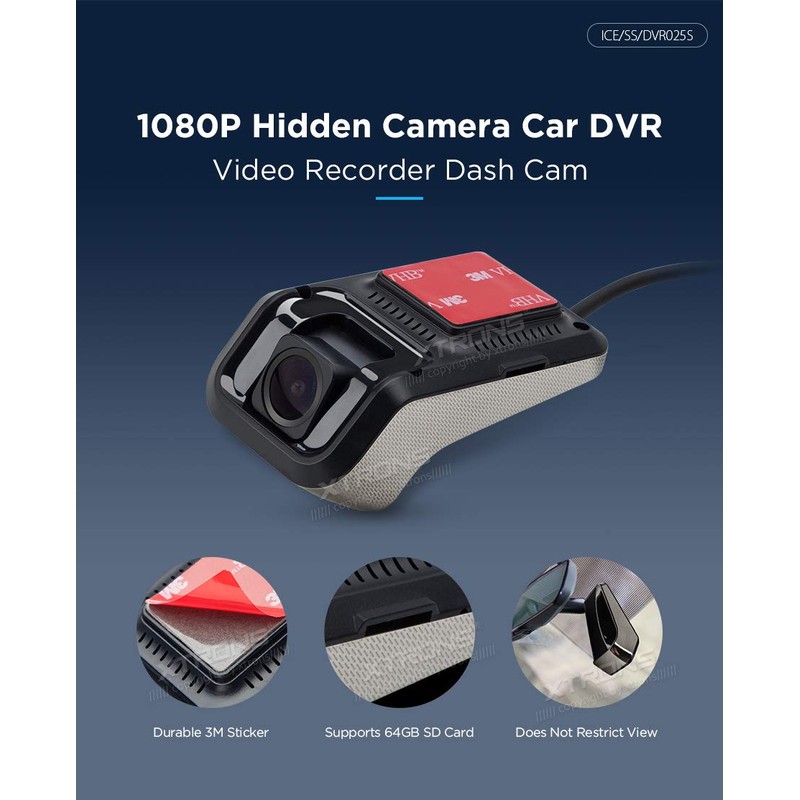 XTRONS 1080p Car Camera DVR Video Recorder Dash Cam 140°