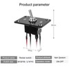 GUETNEU Button Switch Rocker Switch Toggle Switch Four Pin Two