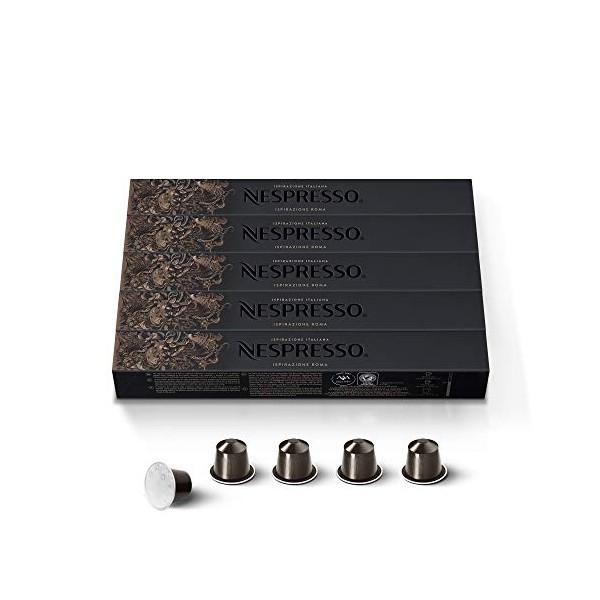 Nespresso Nespresso Capsules Original Line, Roma Intenso, Medium Roast Coffee,