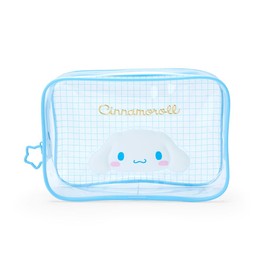 Sanrio 004090 Cinnamoroll Clear Pouch, Vinyl Pouch, Cinnamoroll, 5.5 x 8.3 x 2.4 inches (14 x 21 x 6 cm), Character