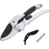 LINZI Secateurs, Professional Ratchet Anvil Pruning Shears 200mm with Extra