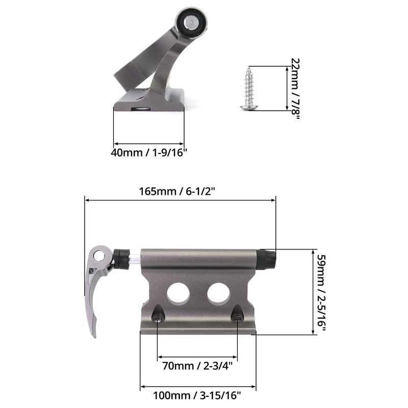QWORK® 2 Pieces Bicycle Fork Mount Quick Release Aluminium Alloy