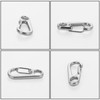 Set of 50 Carabiners, Mini Carabiners, Snap Hooks, Stainless Steel,