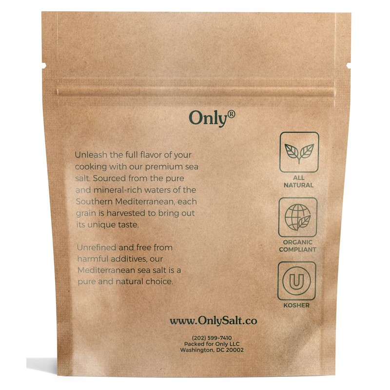 Organic Sea Salt - Small Grain - No Additives