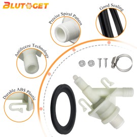 Upgraded 385311641 RV Toilet Water Valve 385311658 Flush Ball Seal by Blutoget-Fit for Sealand Dometic 300, 310, 311, 320, 321 RV Toilets&Pedal Flush Valve Toilet&Marine Toilet-High Sealing No Leakage