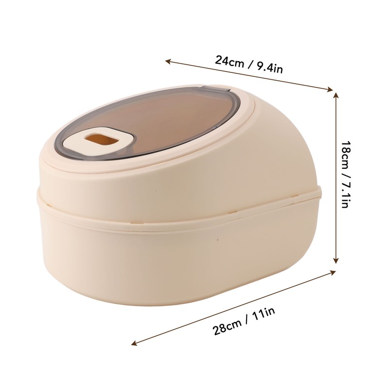 Rice Storage Container Airtight 11lb Damp Proof High Temperature Resistant