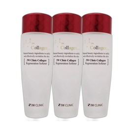 3W Refresh Calming Skin Texture Improvement Absorbing Basic Toner Collagen Regeneration 150mL 3pcs / 3W 리프레쉬 카밍 피부결개선 흡토 기초 토너 콜라겐 리제너레이션 150mL 3개