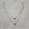 Dainty Layered Chain Heart Pendant Necklace