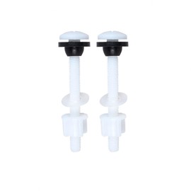 2Pcs Toilet Seat Bolts, Plastic Toilet Tank Bolts Toilet Seat Repair Fitting (Model A)