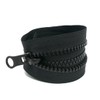 1 x zip in black, 70 cm, long spiral zip,