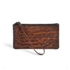 AEGGEAI Genuine Leather Wallet Coin Purse with Embossed Pattern, Top