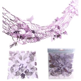 Christmas Concepts® 9ft x 1ft Large Square Foil Garland Festive Hanging Decoration – Christmas Trimming (Baby Pink)