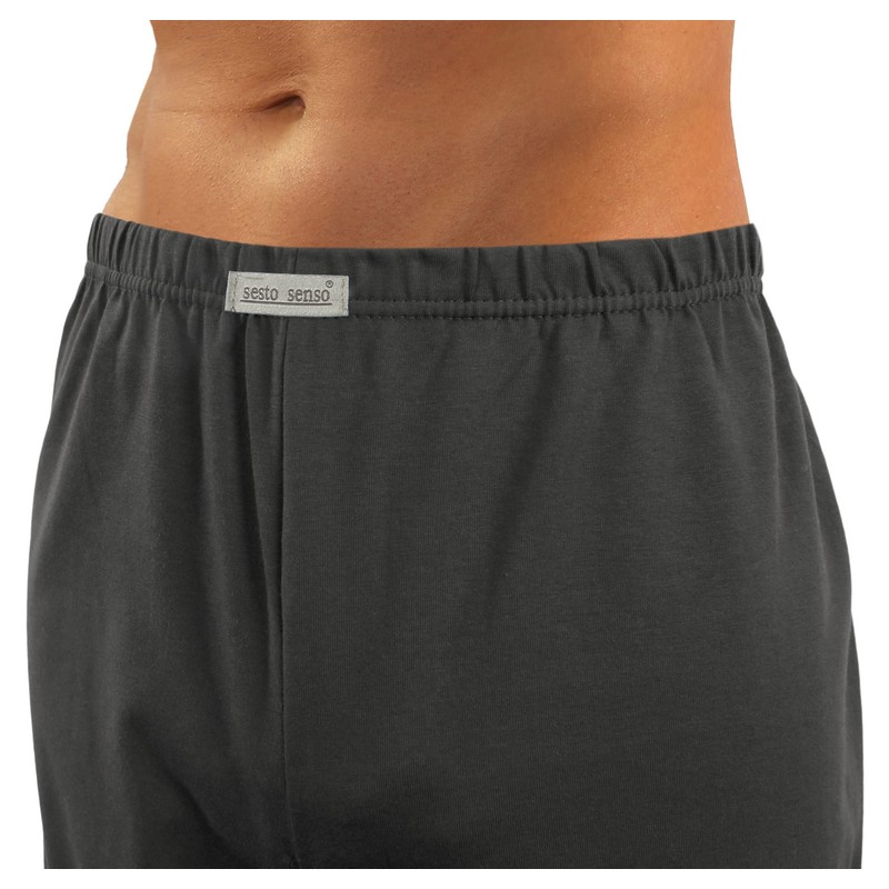 sesto senso Elegant Men's Long Button Down Pyjamas 100% Cotton