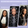 XNJ 28 Inch Glueless Wigs Human Hair Pre Plucked Pre