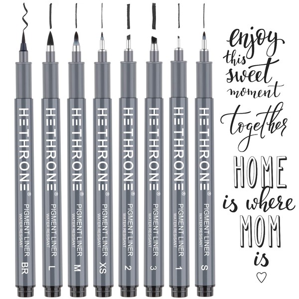 Hethrone Calligraphy Pens, Hand Lettering Pens and Black Calligraphy Set