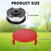 Zocipro Pack of 4 Nylon Replacement Thread Spools, Grass Trimmer
