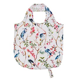 Ulster Weavers - Vintage Floral Foldable Shopping Bag (42 x 46cm) - Floral & Birds Shopping Bag - Tote Bag with Floral & Songbirds - Floral Reuseable Shopping Bag with Birds - Vintage Shopping Bag