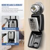 HUANLANG Key Lock Box for Outside, 12-Digit Combination Lock Box