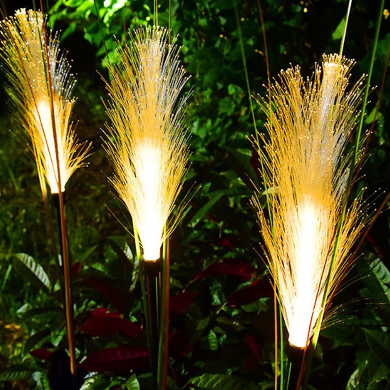 Solar Reed Garden Lights Waterproof LED Garden Stake Lights Decorative