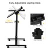 LANGRIA Laptop Rolling Cart Table Height Adjustable Mobile Laptop Stand