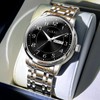 Taxau Silver Waterproof Watches for Men Stainless Steel Dress Men