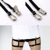 Mens Shirt Stays Stay Garter Style - 1 pair (2