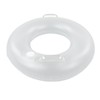 LED Inflatable Swim Ring with 2 Handles Transparent Swimming Floating