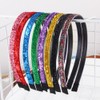 Pack of 5 headbands, glitter hair bands, thin hair bands,