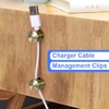 Antique Copper Cable Management Clips - Set of 3
