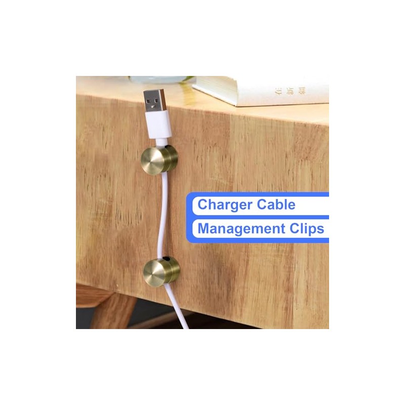 Antique Copper Cable Management Clips - Set of 3