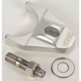 JEGS Billet Distributor Hold-Down Clamp | Fits Chevy Small/Big Block & 90 Degree V-6 Engines | Made In USA | Anodized Clear | Includes Stainless Steel Mounting Stud