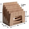 MobileVision Bamboo Multi Device Inclined Organizer for Smartphones, Tablets and