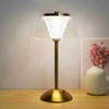 LED Crystal Table Lamp Bedroom Study Room Rechargeable Night Lamp